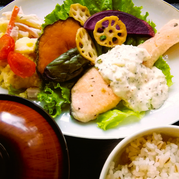 出雲崎産アジフライ定食